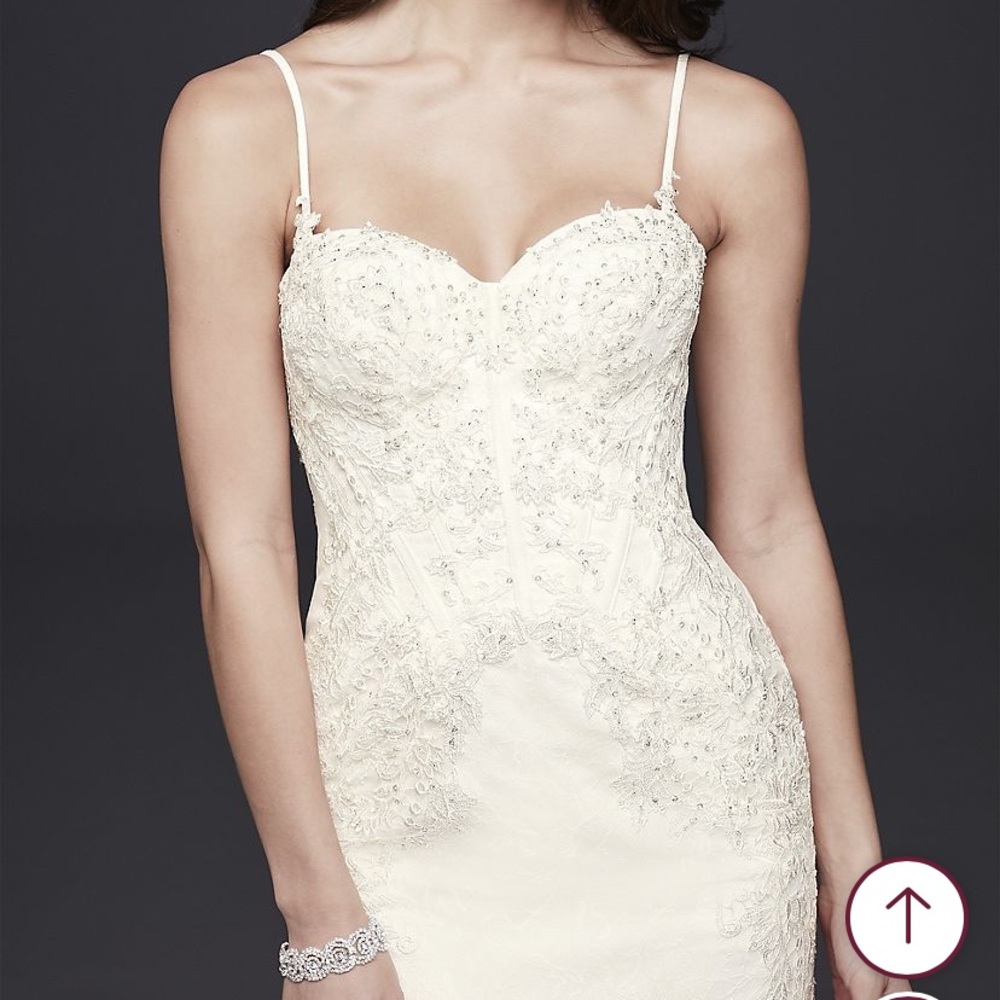 Spaghetti Strap Mermaid Gown with Corset Bodice